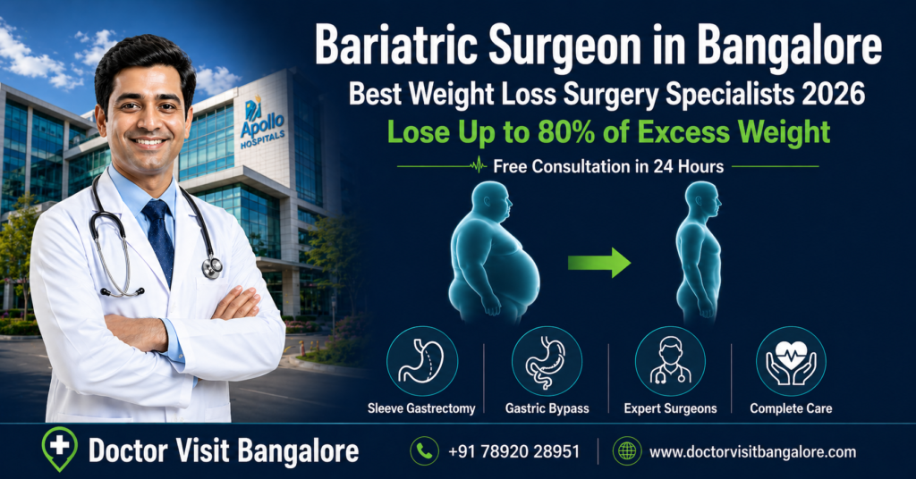 Bariatric surgeon in Bangalore with weight loss transformation before and after, expert doctors and affordable surgery for patients in India