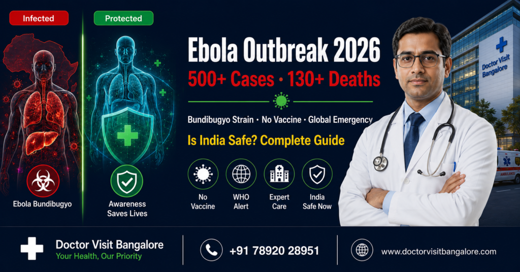 Ebola virus outbreak 2026 in Congo and Uganda — complete guide to symptoms causes treatment and India risk assessment by Doctor Visit Bangalore