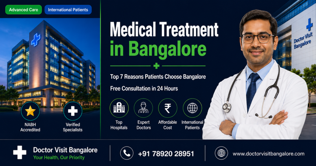 Medical treatment in Bangalore — advanced hospitals expert doctors and affordable care guide by Doctor Visit Bangalore