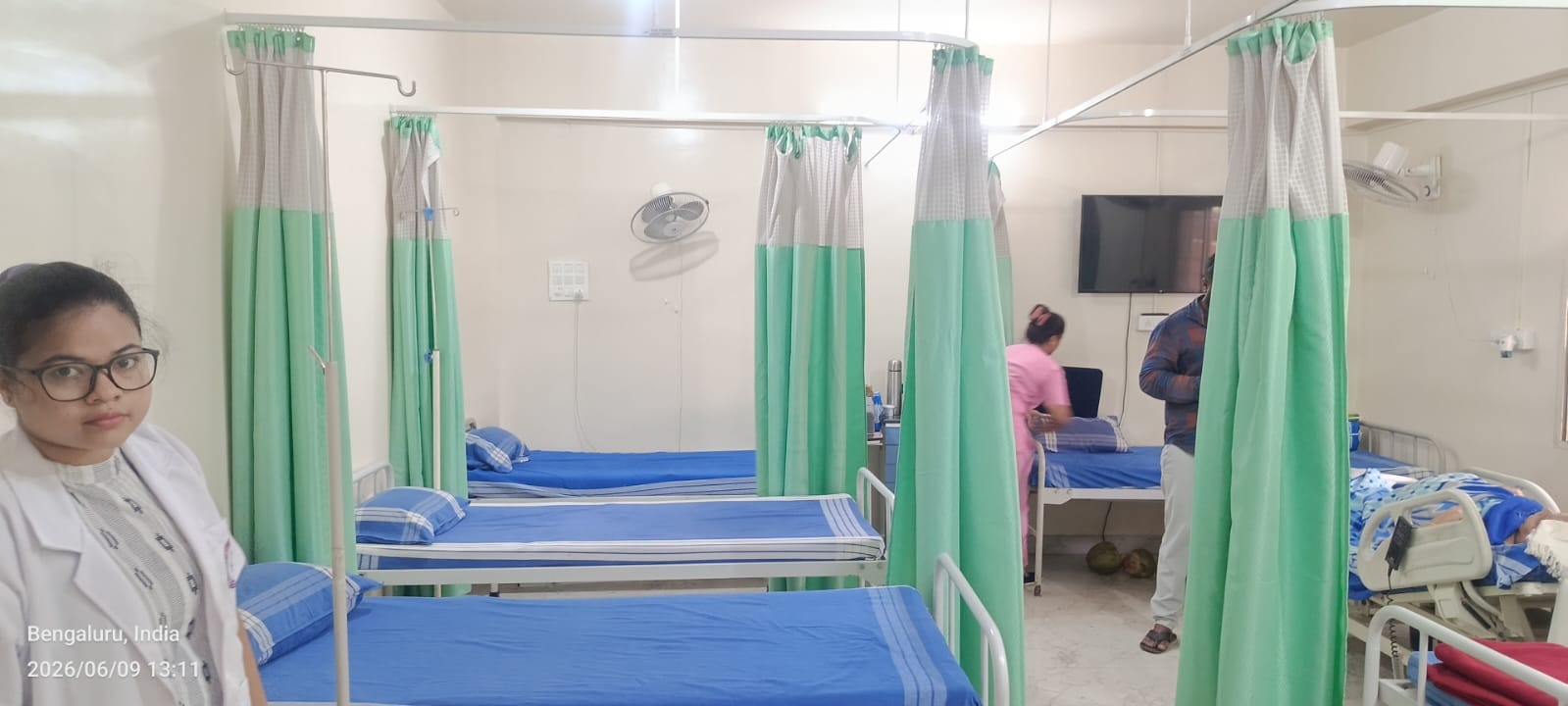 Medwell Hospital General Ward Bangalore Medwell Hospital general ward with nursing staff Bangalore