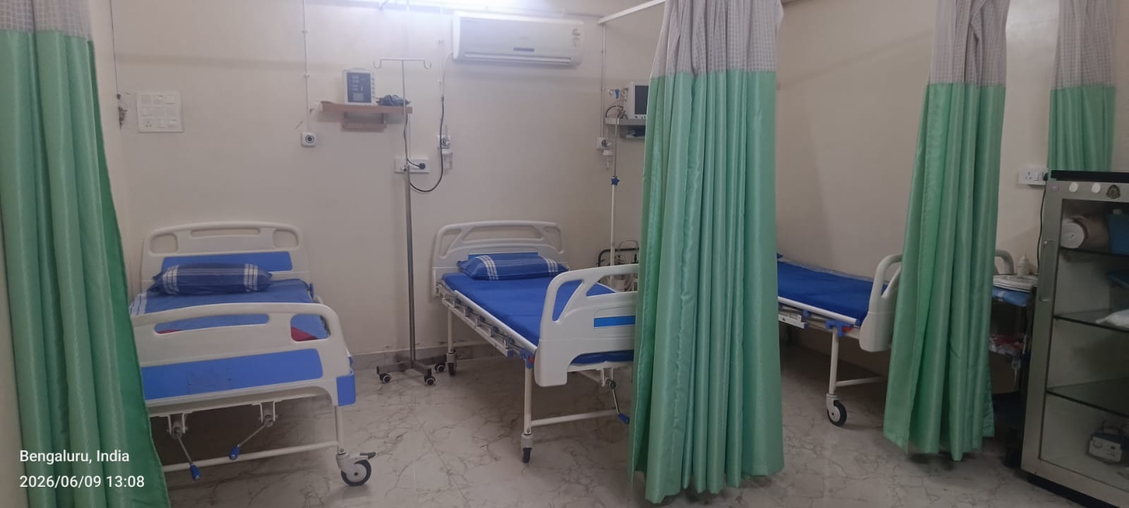 Medwell Hospital AC Patient Room Bangalore Medwell Hospital AC semi-private patient room Bangalore
