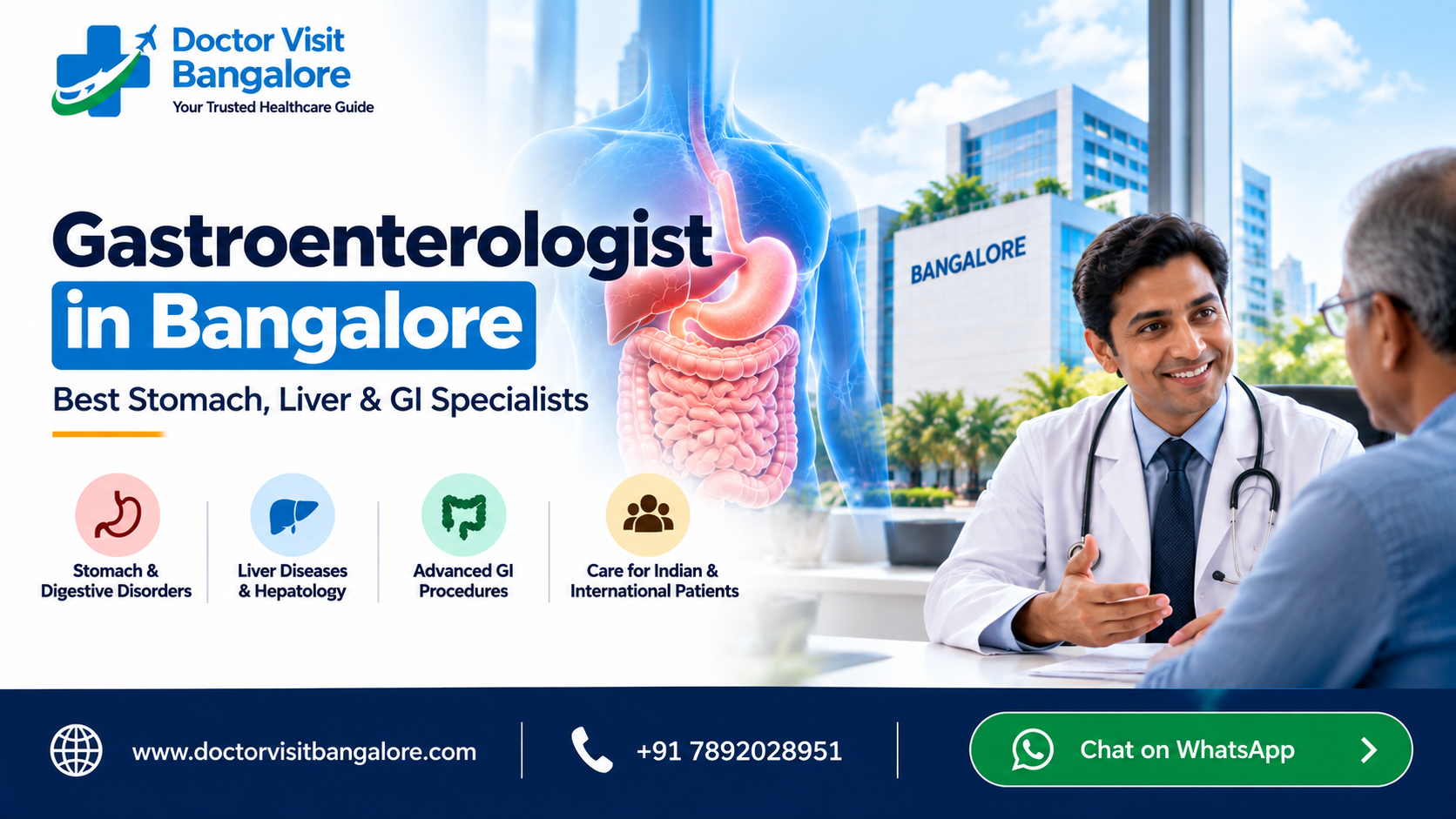 Gastroenterologist in Bangalore for stomach, liver and GI conditions