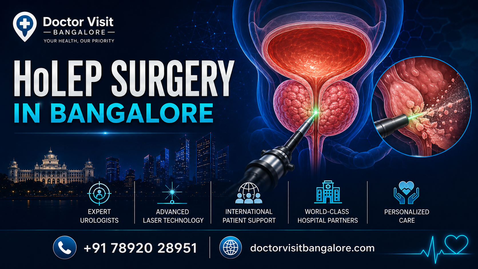 HoLEP Surgery in Bangalore HoLEP surgery in Bangalore for BPH prostate treatment