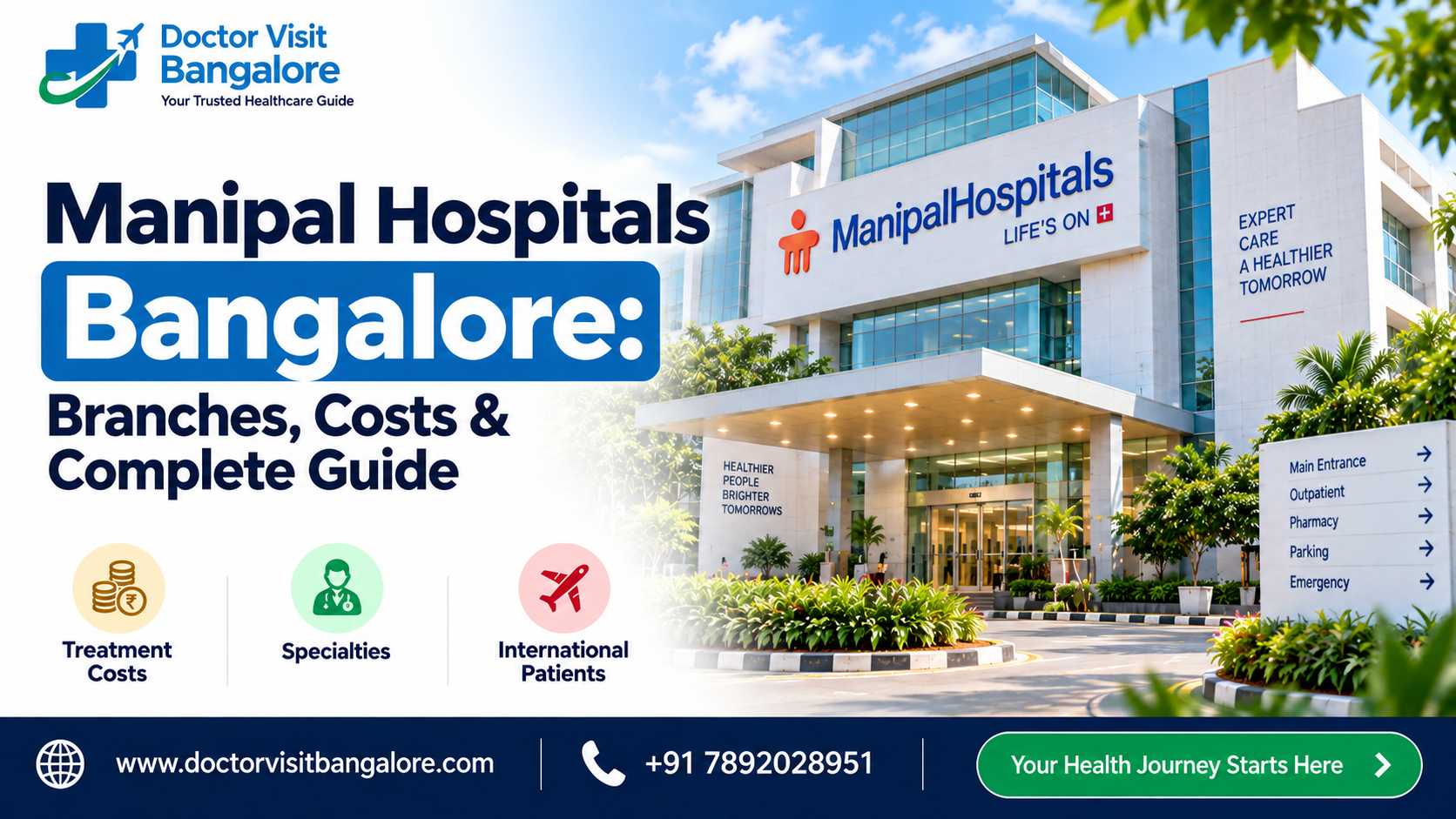 Manipal Hospitals Bangalore branches, costs and complete guide